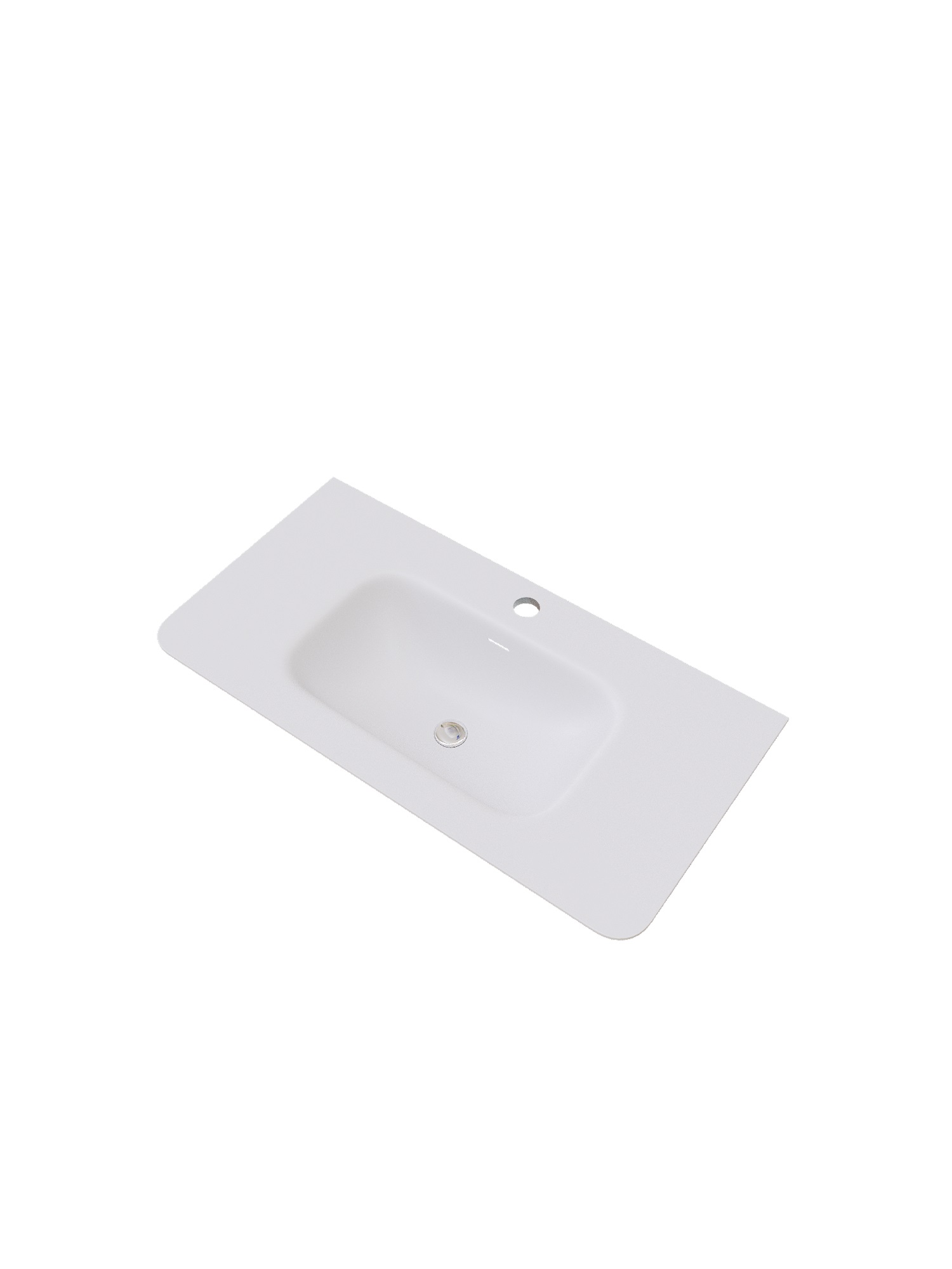 FWB110900WY, Grace, 90 см, встраиваемая, искуственный камень, Белая матовая